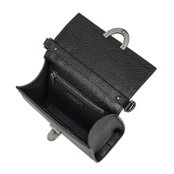 Sac à main femme à bandoulière 032g 01 noir caviar