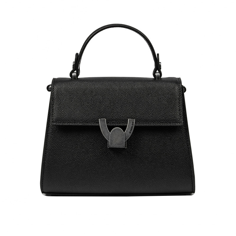 Sac à main femme à bandoulière 032g 01 noir caviar