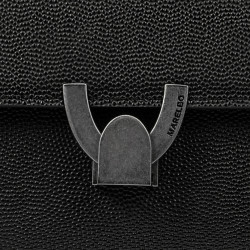 Sac à main femme à bandoulière 032g 01 noir caviar