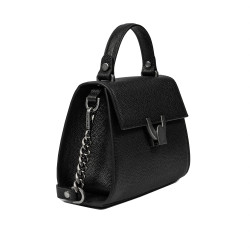 Sac à main femme à bandoulière 032g 01 noir caviar