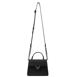 Sac à main femme à bandoulière 032g 01 noir caviar