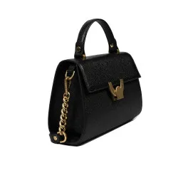 Sac à main pour femme d'épaule 032g noir caviar