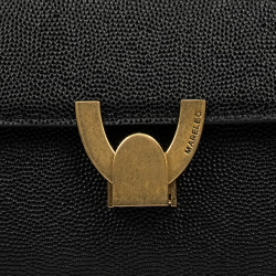 Sac à main pour femme d'épaule 032g noir caviar