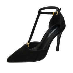 Chaussures élégantes femme 1323 noir velours