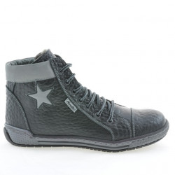 Bottines femme 3274 noir+gris