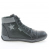 Bottines femme 3274 noir+gris