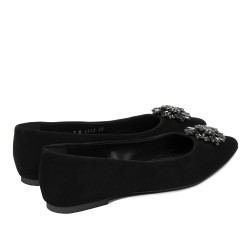 Ballerines femme 1313 velours noir