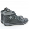 Bottines femme 3274 noir+gris