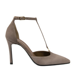 Chaussures élégantes femme 1323 sable velours