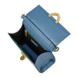 Sac à main femme à bandoulière 032g bleu caviar