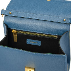 Sac à main femme à bandoulière 032g bleu caviar