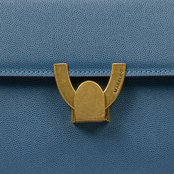Sac à main femme à bandoulière 032g bleu caviar