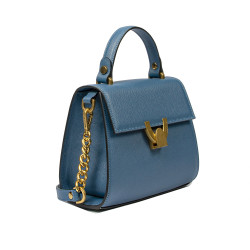 Sac à main femme à bandoulière 032g bleu caviar