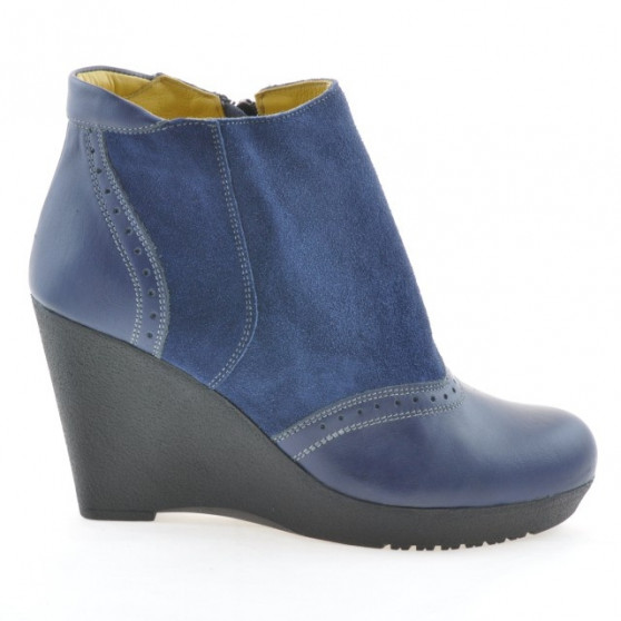 Bottes femme 3268 indigo velours combiné Bottes femme 3268 indigo velours combiné