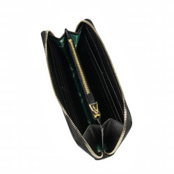 Portefeuille femme 201g noir caviar