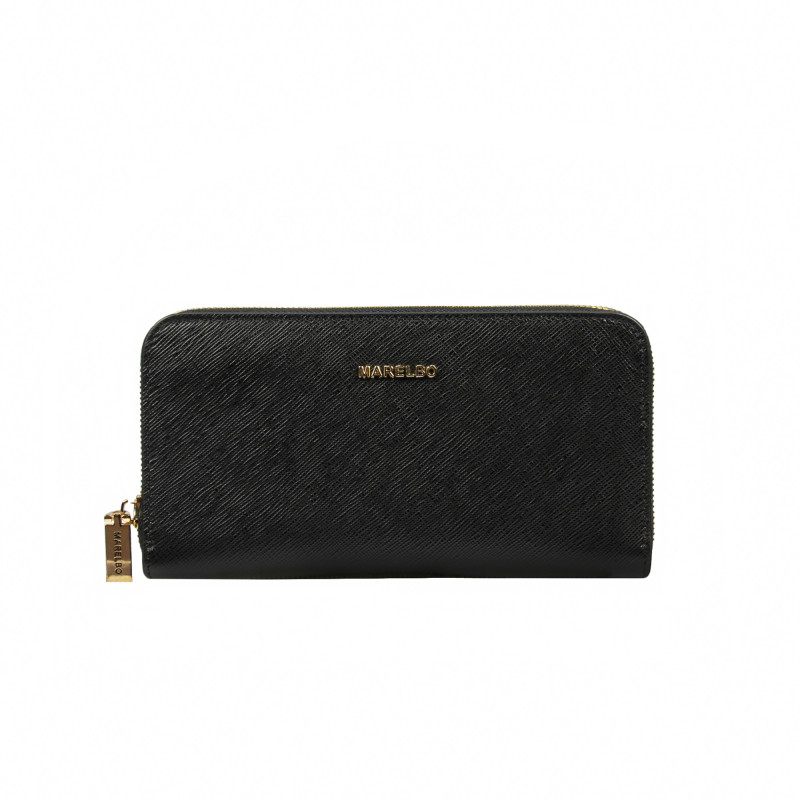 Portefeuille femme 201g noir saffiano