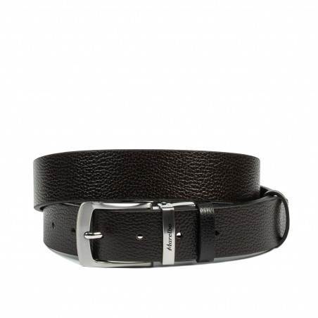Ceinture hommes 71b bicolore biz noir+biz marron