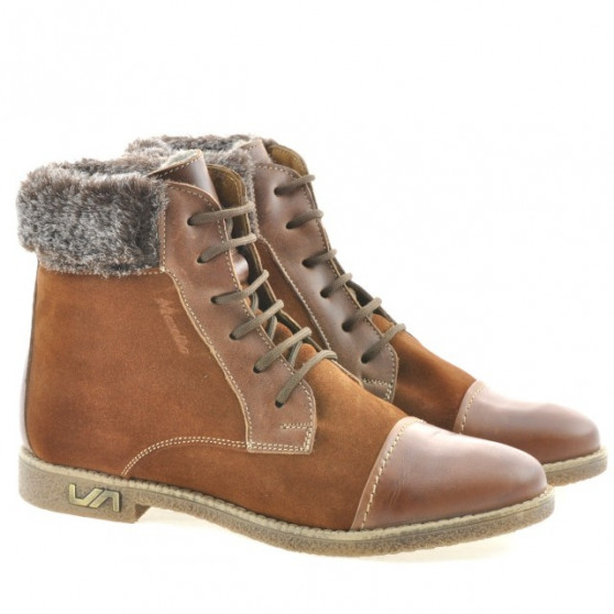 Bottes femme 3281 marron combiné