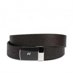 Ceinture homme 62b bicolore biz noir+biz marron