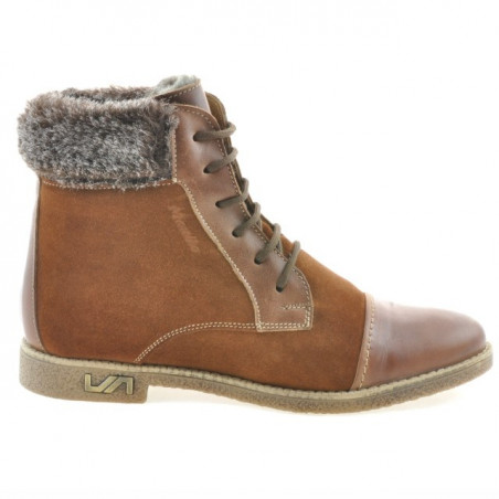 Bottes femme 3281 marron combiné