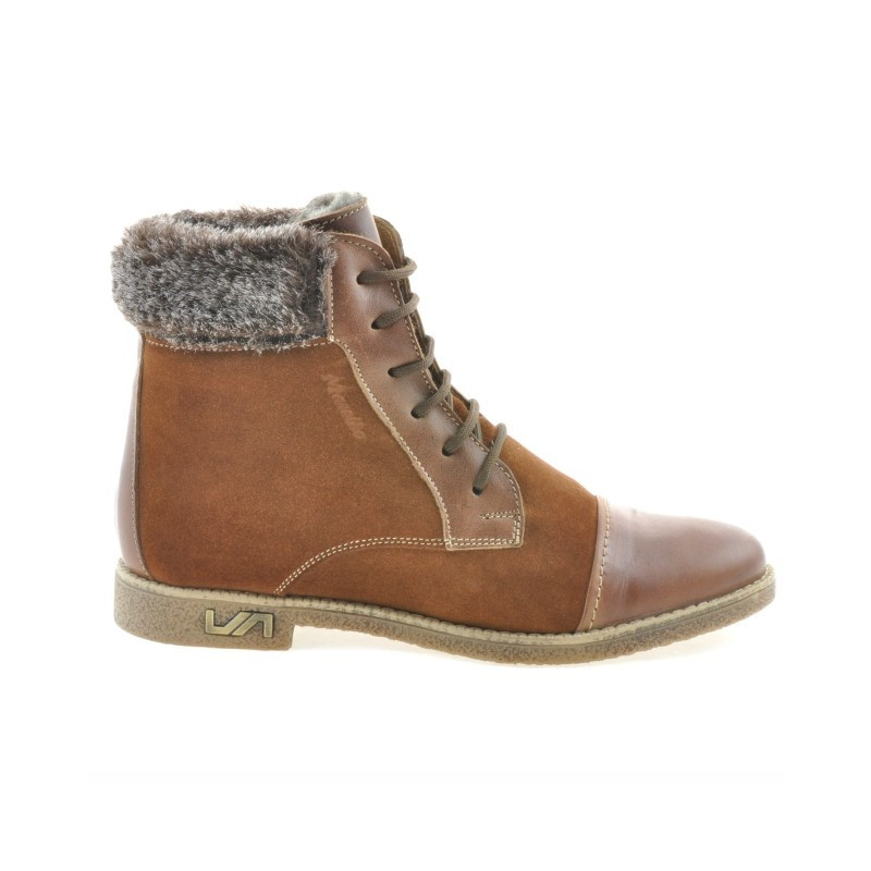Bottes femme 3281 marron combiné