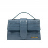 Sac à main femme bandoulière 028g croco bleu