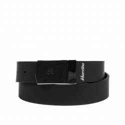 Ceinture homme 62b bicolore biz bleu+noir mat