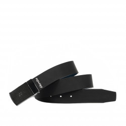 Ceinture homme 62b bicolore biz bleu+noir mat