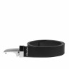 Ceinture homme 62b bicolore biz noir+noir mat