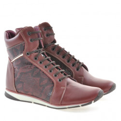 Bottes femme 3275 bordeaux combiné