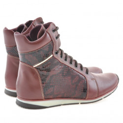 Bottes femme 3275 bordeaux combiné