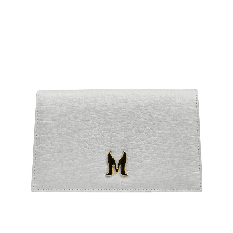Sac à bandoulière femme 029g croco blanc