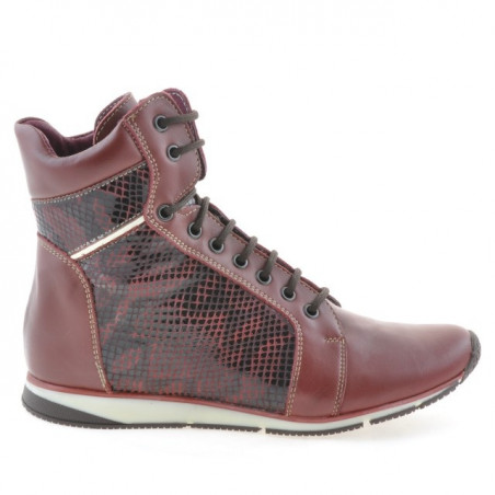 Bottes femme 3275 bordeaux combiné