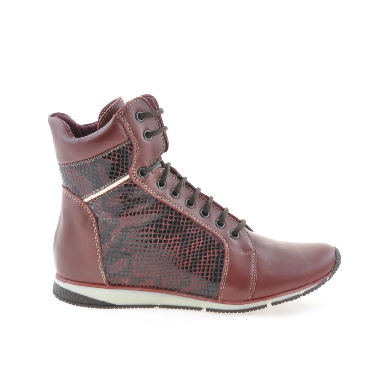 Bottes femme 3275 bordeaux combiné