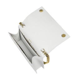 Sac à bandoulière femme 029g croco blanc