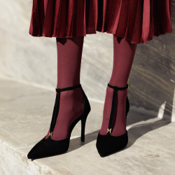 Chaussures élégantes femme 1323 noir velours