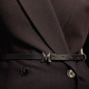 Ceinture femme 42-1m noir pressé lifestyle