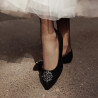 Ballerines femme 1313 velours noir