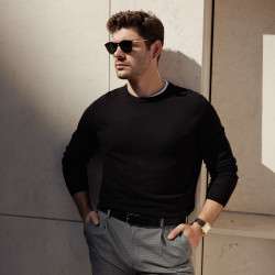 Ceinture homme 70b noir brillant lifestyle