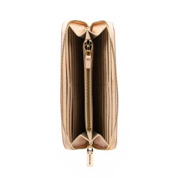 Portefeuille femme 201g croco blush rose