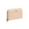 Portefeuille femme 201g croco blush rose