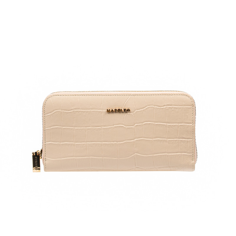 Portefeuille femme 201g croco blush rose