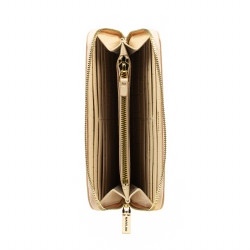 Portefeuille femme 201g croco crème