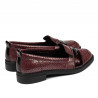 Chaussures décontractées/élégantes femme 6037 bordeaux perle combiné