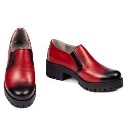 Chaussures décontractées femme 684 a rouge