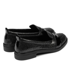 Chaussures casual/élégantes femme 6037 noir nacré combiné