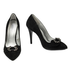 Chaussures élégantes femme 1279 noir antilope