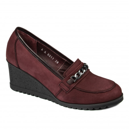 Chaussures casual femme 6011 bufo bordeaux