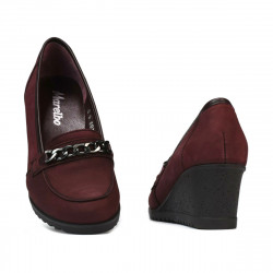 Chaussures casual femme 6011 bufo bordeaux