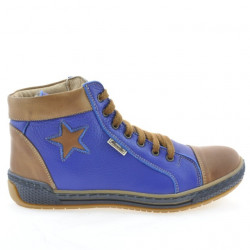 Bottes femme 3274 indigo+marron